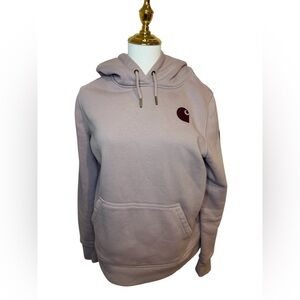 Women’s Carhartt Relaxed Oversized Fit Sweater In Rose Smoke SZ M